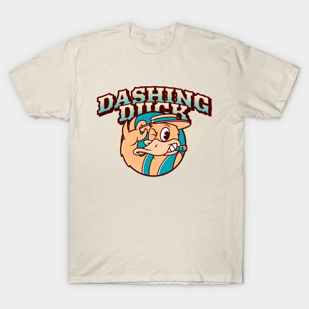 Cuphead Vintage Cartoons Dashing Duck T-Shirt by Tip Top Tee's